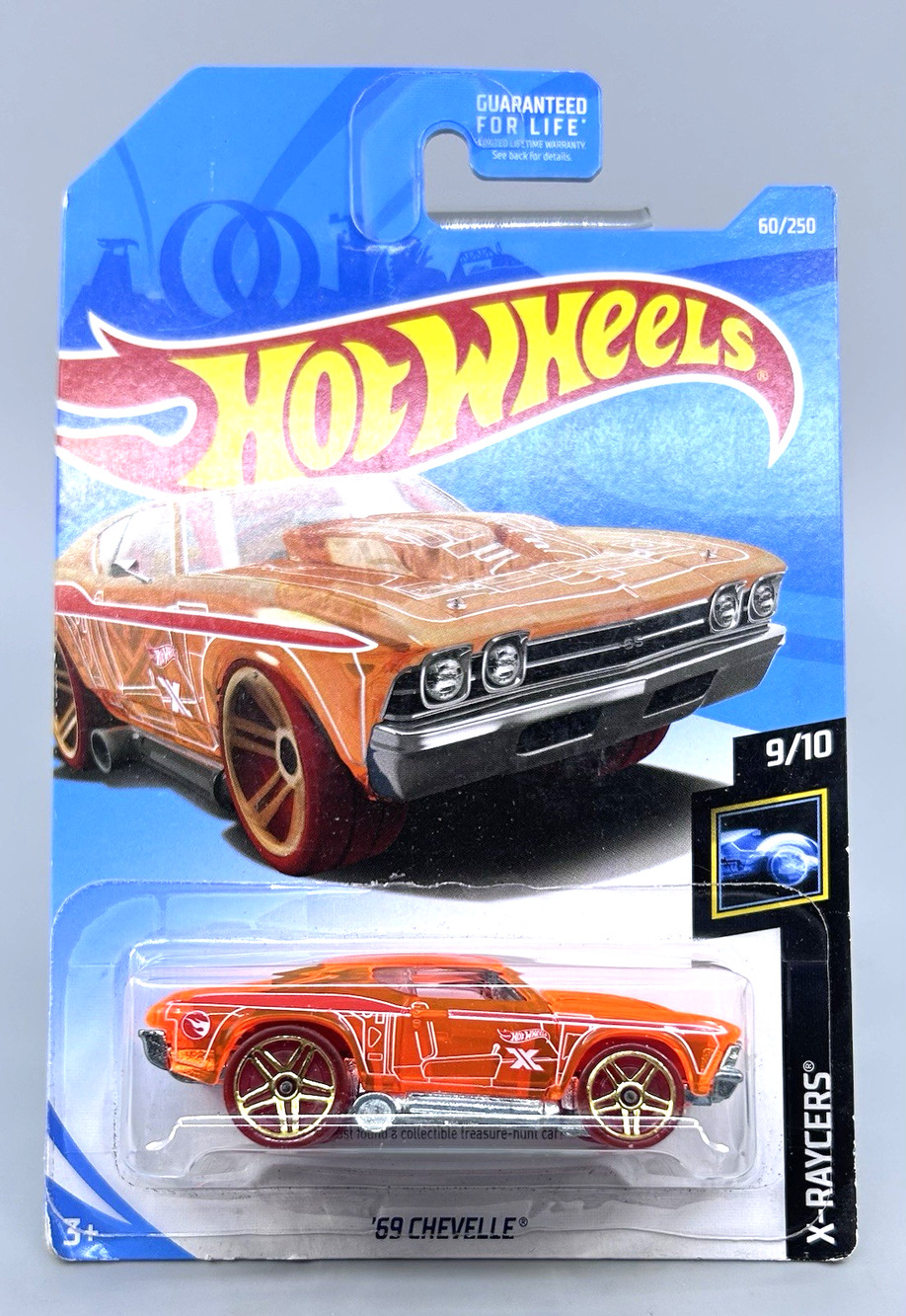 Hot Wheels '69 CHEVELLE Treasure Hunt Orange X-Raycers 9/10 Diecast 1:64 Mattel